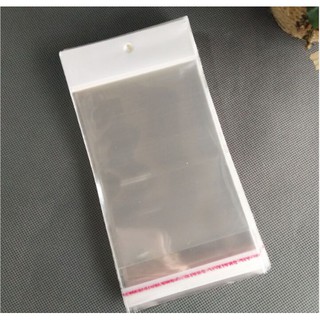 BỊT 100 GRAM TÚI NILONG DÁN MÉP OPP LỖ TREO 9.18