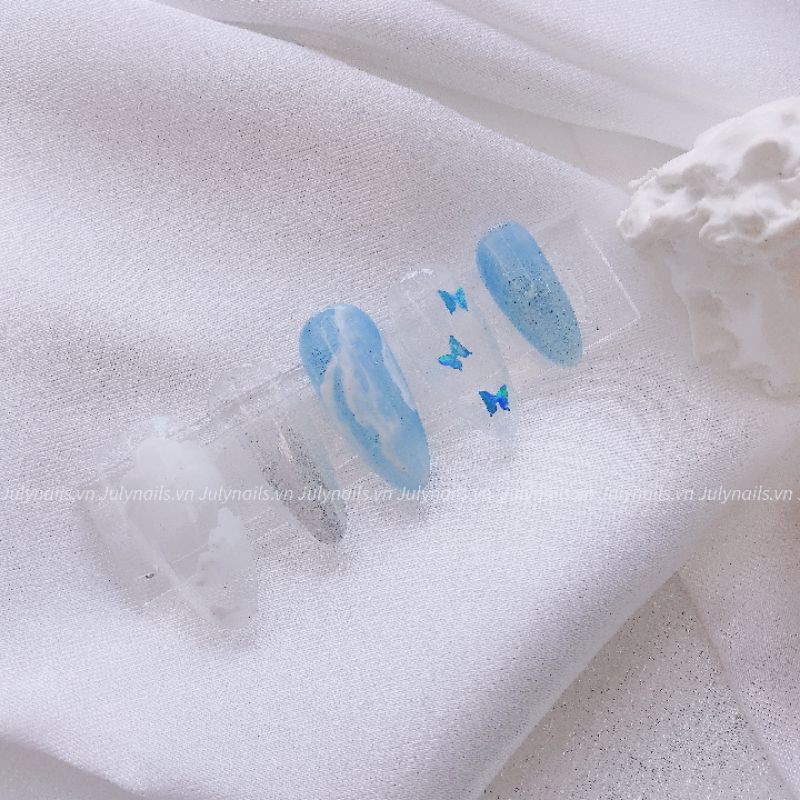 Nail box thiết kế đám mây nhũ xinh xắn nb015 julynails.vn