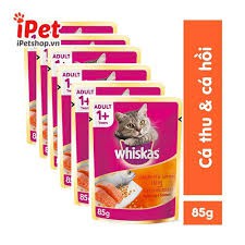 Thức ăn cho mèo Pate whiskas 85g các vị