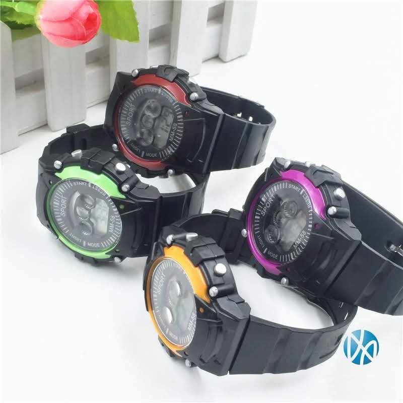 [Giá sỉ - Có clip thật] - Đồng hồ điện tử trẻ em MM-58 Black - Đồng hồ thể thao chống nước màu đen | BigBuy360 - bigbuy360.vn