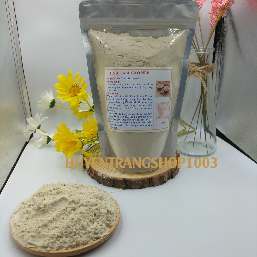 500g cám gạo nếp đắp mặt trắng da nguyên chất (có đăng kí kinh doanh và VSATTP)