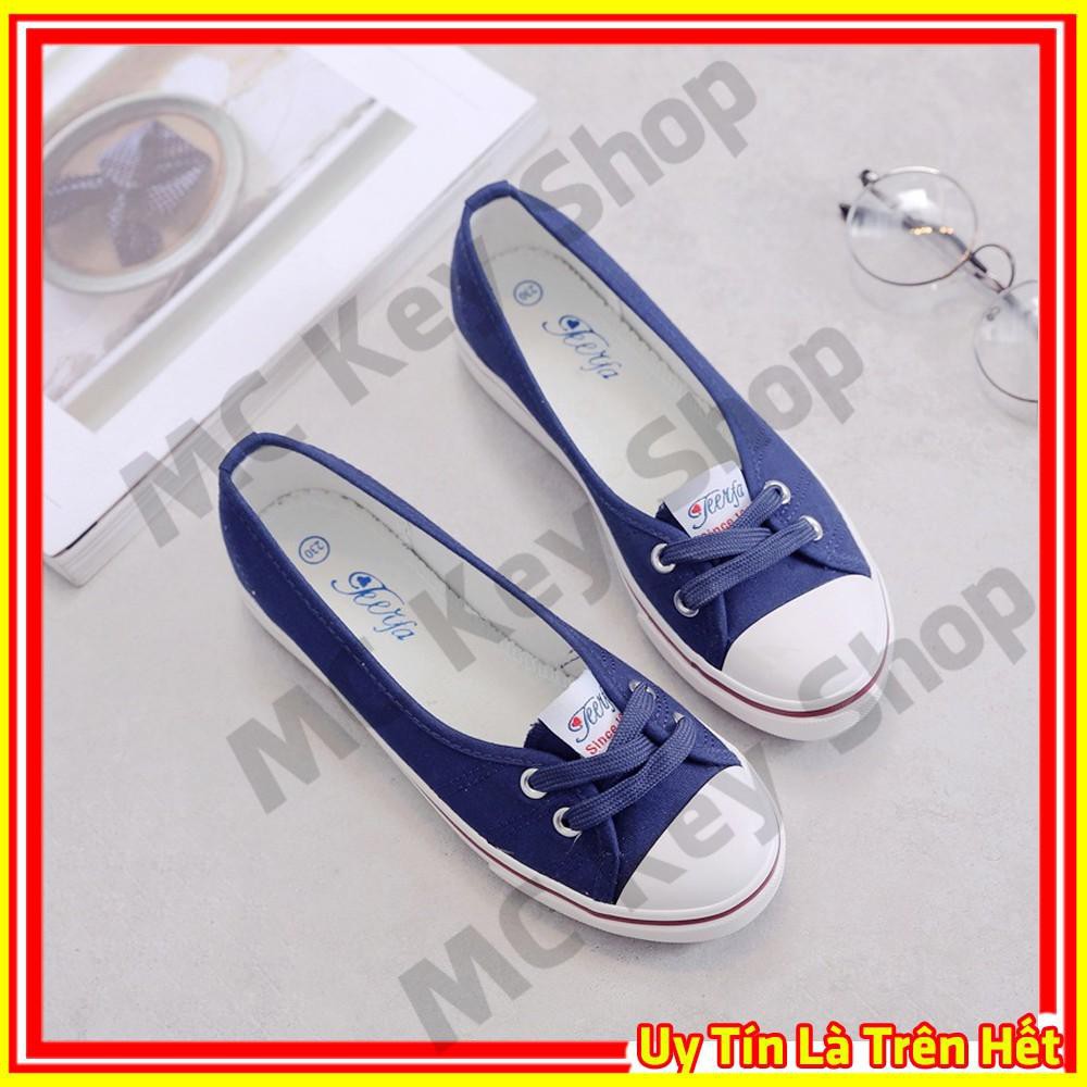Giày Vải Lười Nữ, Giầy Búp Bê Học Sinh Sinh Viên Thời Trang Hàn Quốc Đi Mùa Xuân Hè Thu Đông, Đẹp Giá Rẻ 305 MC Key Shop