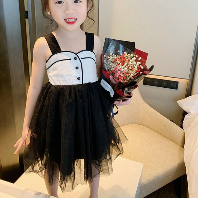 Đầm xòe không tay phong cách Hàn Quốc xinh xắn cho bé gái 0-5 tuổi