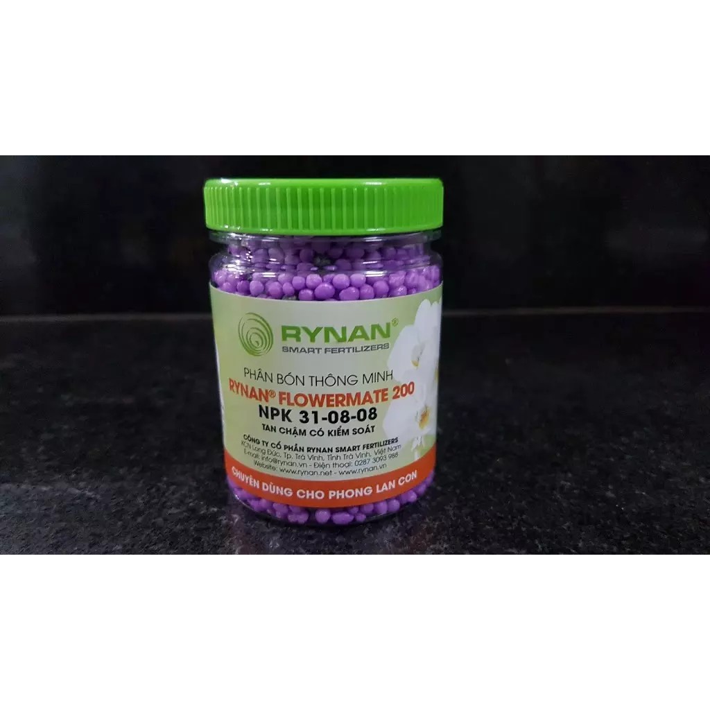 Phân bón thông minh RYNAN 200 NPK 31-08-08 hủ 150gr