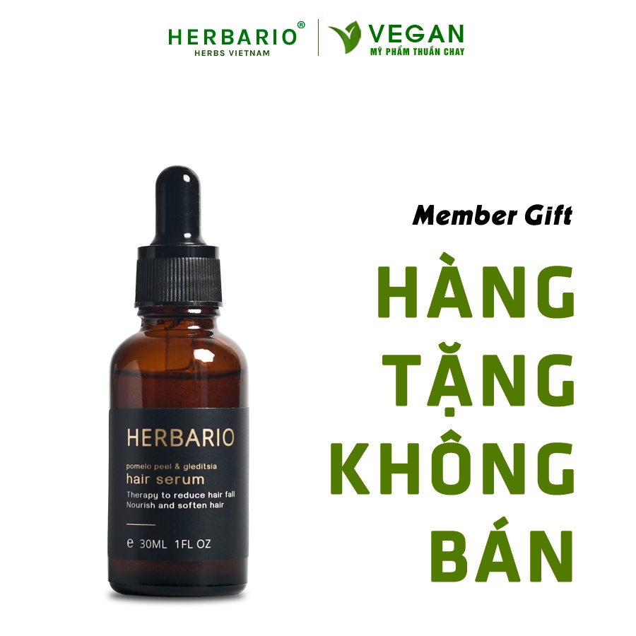 MEMBERGIFT [Hàng tặng không bán] - Serum mọc tóc Vỏ Bưởi và Bồ Kết Herbario 30ml