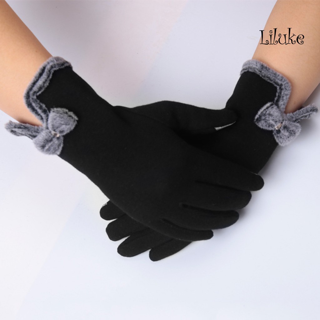 Đôi Găng Tay Giữ Ấm Có Thể Chạm Màn Hình Cảm Ứng Cho Nữ