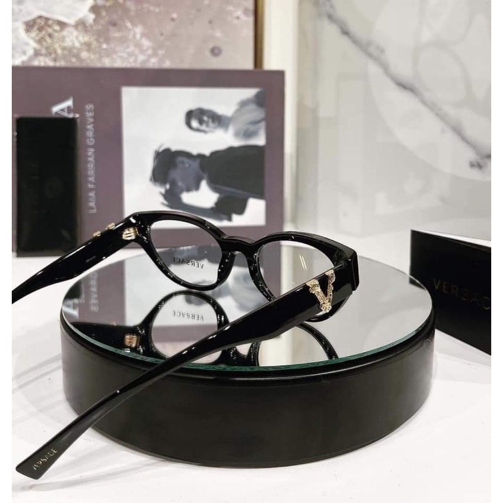 Versace - Gọng cận Versace viền đen, dáng cateye VE3282 GB1