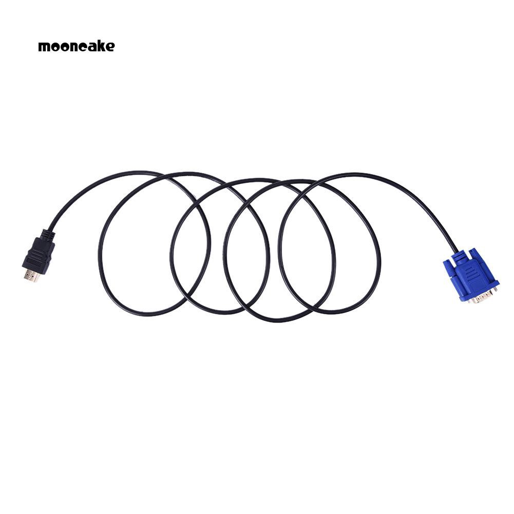 Dây cáp chuyển đổi đầu HDMI 1080P sang đầu VGA 15pin cho máy tính TV