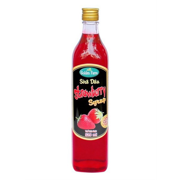 Syrup Golden Farm Dâu (Strawberry Syrup) 520 ml