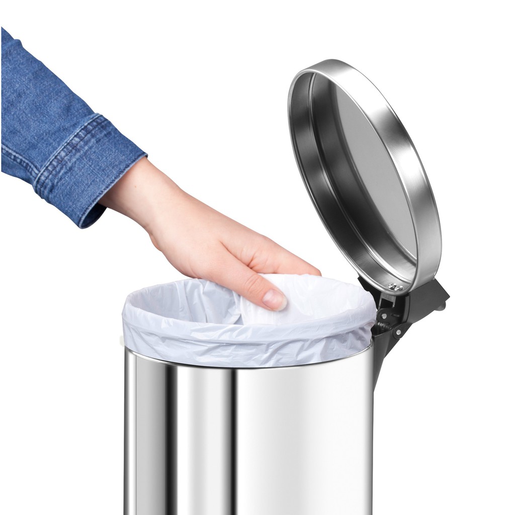 Thùng rác Hailo Pure S Đỏ 3L. Hàng chính hãng, sản xuất tại Đức. Bảo hành 12 tháng.