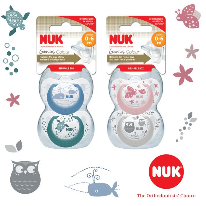 Bộ 2 Ty Ngậm NUK Genius 100% Silicon Siêu Nhẹ ( Bán Lẻ )