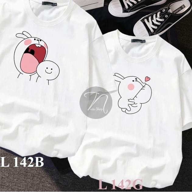 cotton in HÌNH MÈO ĐÁNG YÊU nhiều mẫu. Áo đôi nam nữ dáng rộng unisex đẹp. Áo hình dễ thương cute