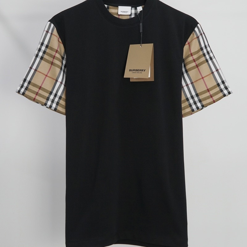 Áo thun Buberry cao cấp Áo thun nam Buberry kẻ 1:1