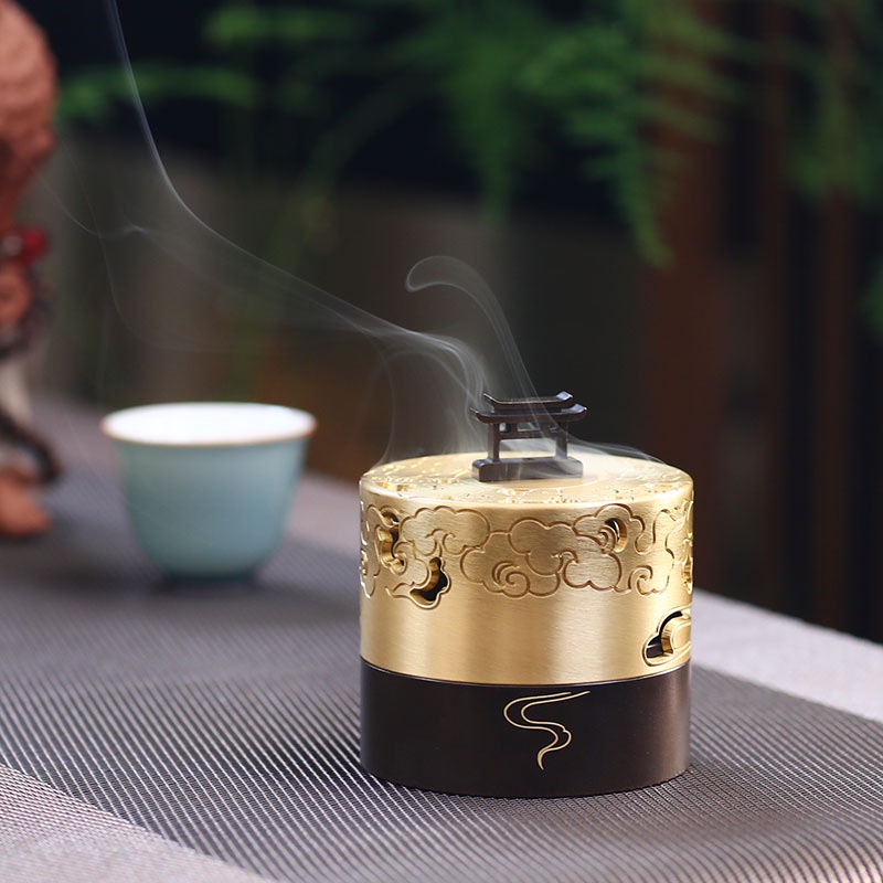 LƯ HƯƠNG XÔNG TRẦM, ĐỐT TRẦM BẰNG ĐỒNG NGUYÊN CHẤT