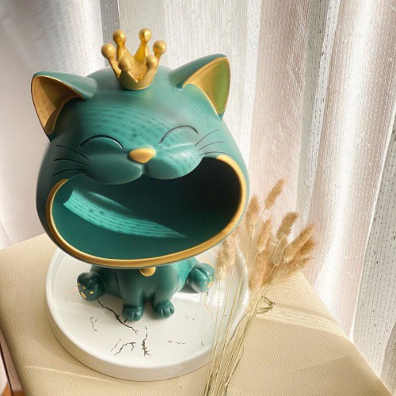 TƯỢNG DECOR CHÚ CHÓ VÀ MÈO SIÊU NGẦU ĐỰNG BÁNH   KẸO-ĐỒ DÙNG TIỆN LỢI-TRANG TRÍ NHÀ CỬA