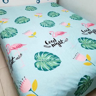 Vải may chăn ga áo gối,gối ôm khổ 2m35 hình con hạc hồng
