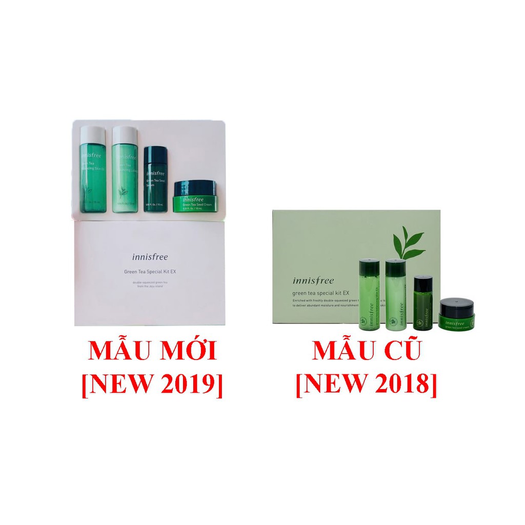 Set Dưỡng Da Trà Xanh Innisfree Green Tea Special Kit EX [NEW 2019]