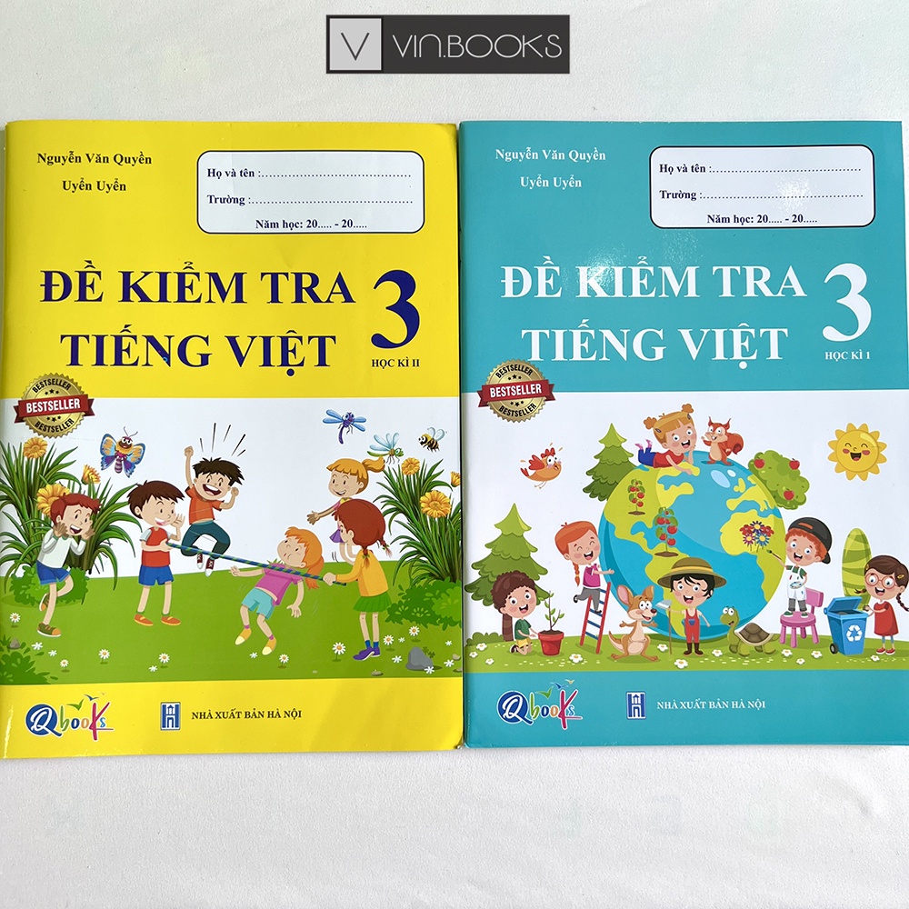 Sách - Đề Kiểm Tra Tiếng Việt Lớp 3 - Combo 2 Quyển Học Kì 1 và 2