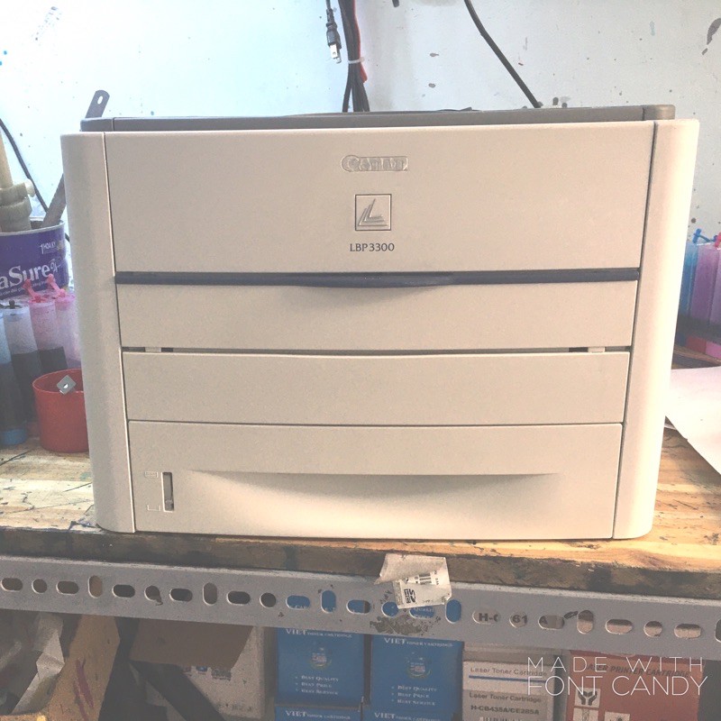 Máy in Canon LBP 3300 - Máy in 2 mặt trắng đen - bền Bỉ