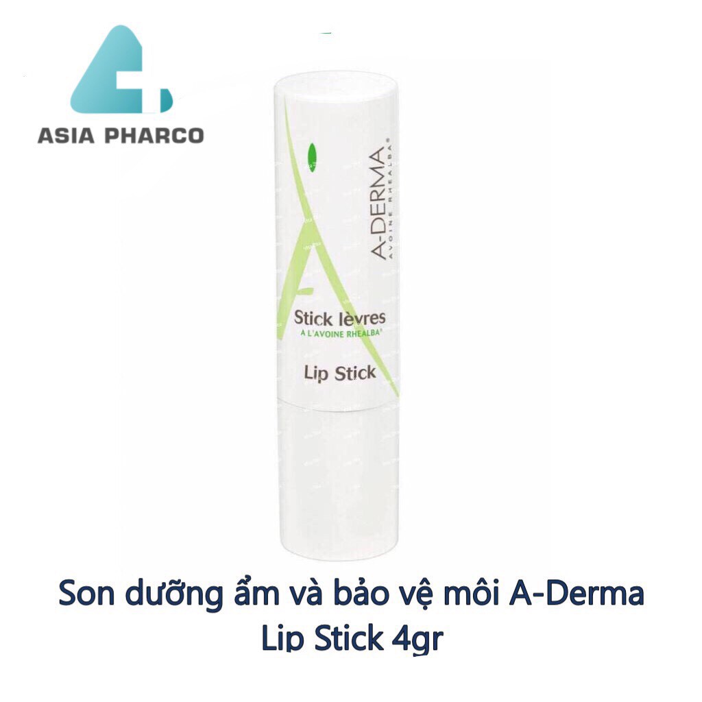 SON DƯỠNG ẨM VÀ BẢO VỆ MÔI A DERMA LIP STICK 4G CHÍNH HÃNG - 7706