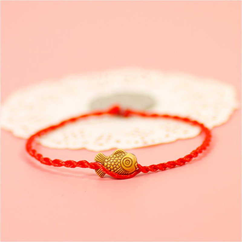 VÒNG TAY DÂY ĐỎ MAY MẮN NAM NỮ PHONG THỦY HANDMADE 145 DỄ THƯƠNG