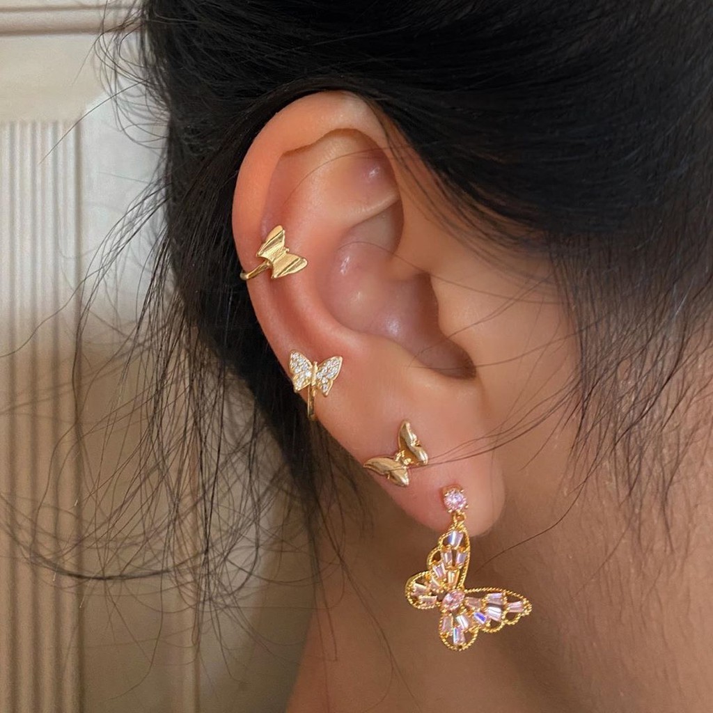 Set 4 bông tai phong cách Bohemian thời trang cá tính cho nữ