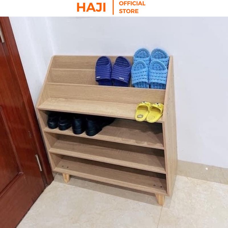 Tủ giày gỗ HAJI thoáng khí chống ẩm sức chứa 22 đôi giày không làm mất form A160