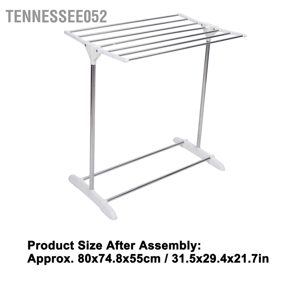 [Hàng Sẵn] Giá phơi quần áo - Thanh treo khăn bằng thép không gỉ gấp gọn cho ban công nhà【Tennessee052】