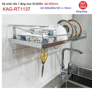 KỆ ĐỰNG CHÉN BÁT INOX ROCA KAG-RT1137