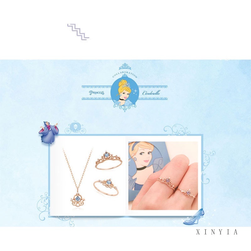 Nhẫn Mạ Bạc 925 Họa Tiết Phong Cách Hoạt Hình Disney Dễ Thương