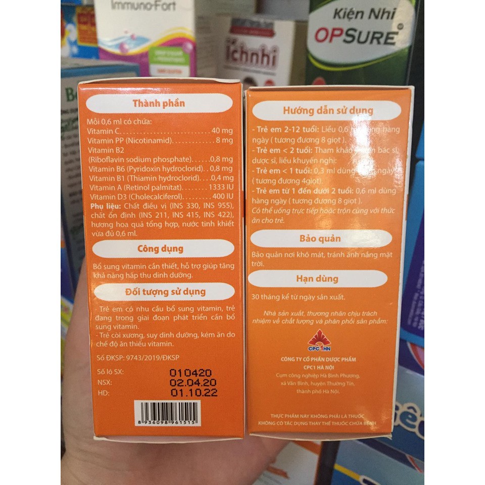 Novita Drops - Hỗ trợ bổ sung vitamin cần thiết, hỗ trợ tăng khả năng hấp thu dinh dưỡng.