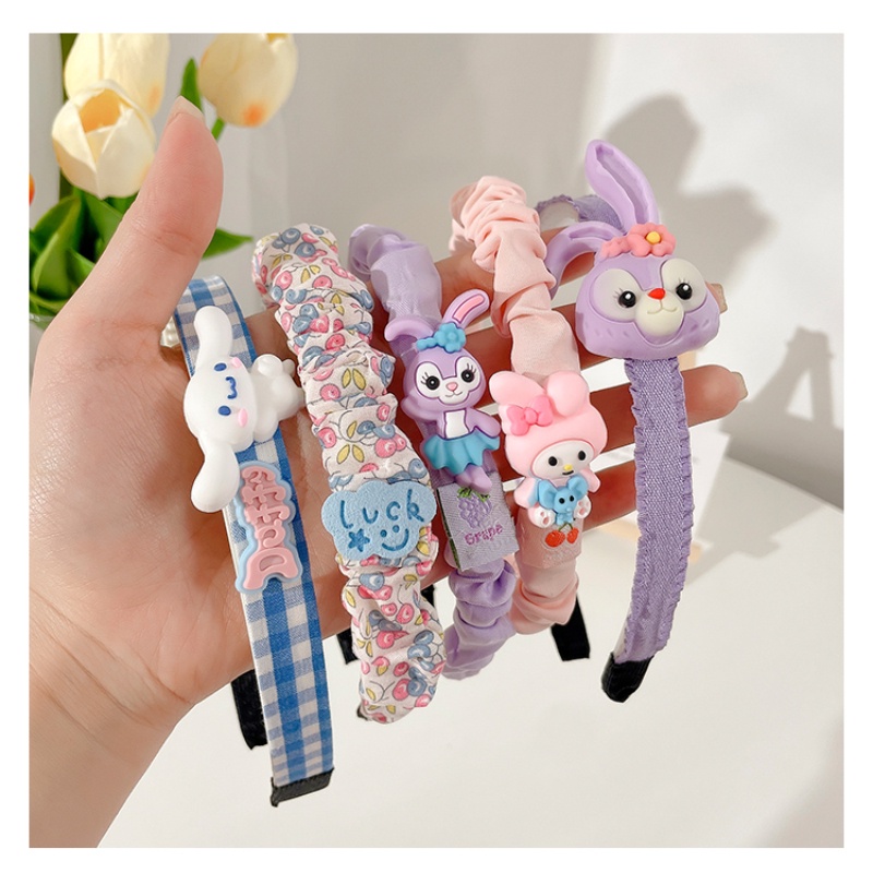 Set 3 Băng Đô Nơ Họa Tiết Chấm Bi Dễ Thương Cho Bé Gái