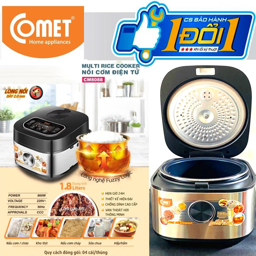 Nồi cơm điện tử 1.8 lít Comet CM8088 | BigBuy360 - bigbuy360.vn