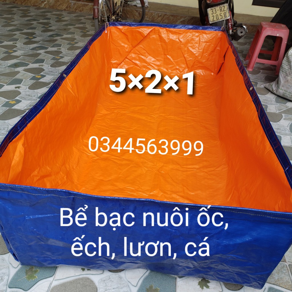 Bể Bạt Nuôi Ốc, Ếch , Cá, Lươn  5×2×1 - 6×2×1- đặt theo yêu cầu