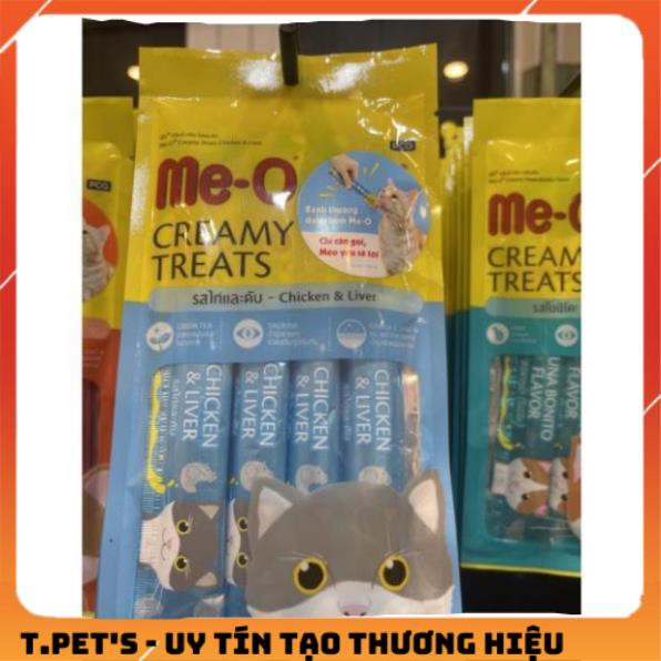 CREAMY TREAT (1 thanh 15gr) BÁNH THƯỞNG DẠNG KEM ME-O Pate súp thưởng cho mèo vâng lời