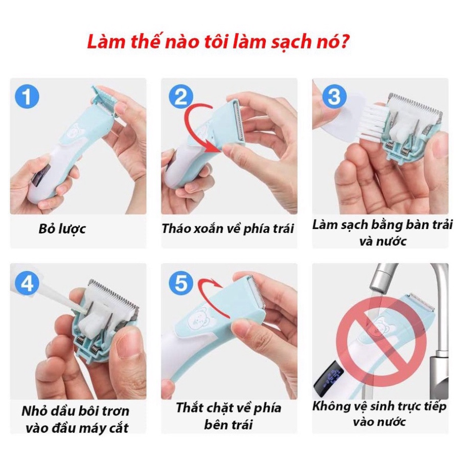 ⚡Có Đầu Mài Móng Tay⚡Tăng đơ cắt tóc,cạo lông loại tốt KEDA 501, Máy hớt tóc trẻ nhỏ, cắt lông thú cưng chó mèo tiện lợi