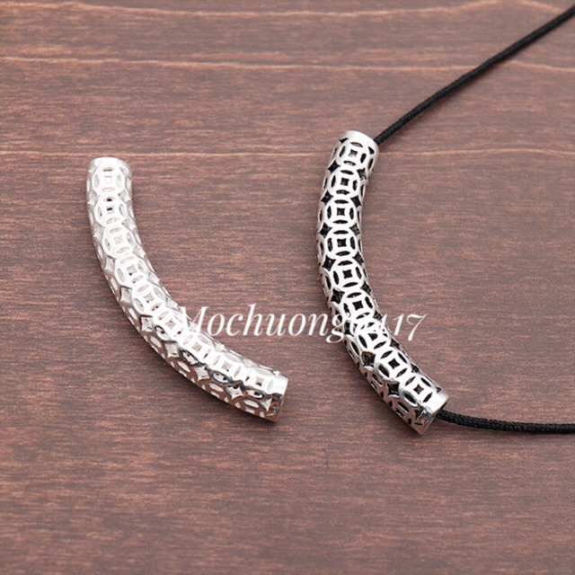 KHO SỈ  Charm ống bạc kim tiền - Hàng bạc tốt loại 1 cực đẹp PH299