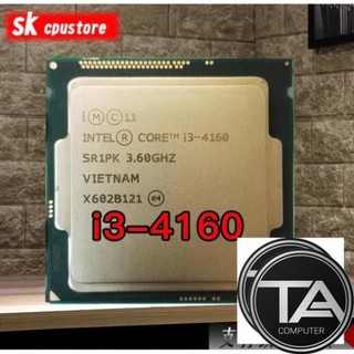 Bộ vi xử lý intel CPU Core i3 4160 3.6Ghz (2 lõi, 4 luồng)
