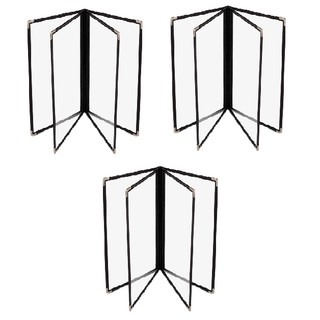 Bộ 3 bìa thực đơn 8 trang trong suốt A4