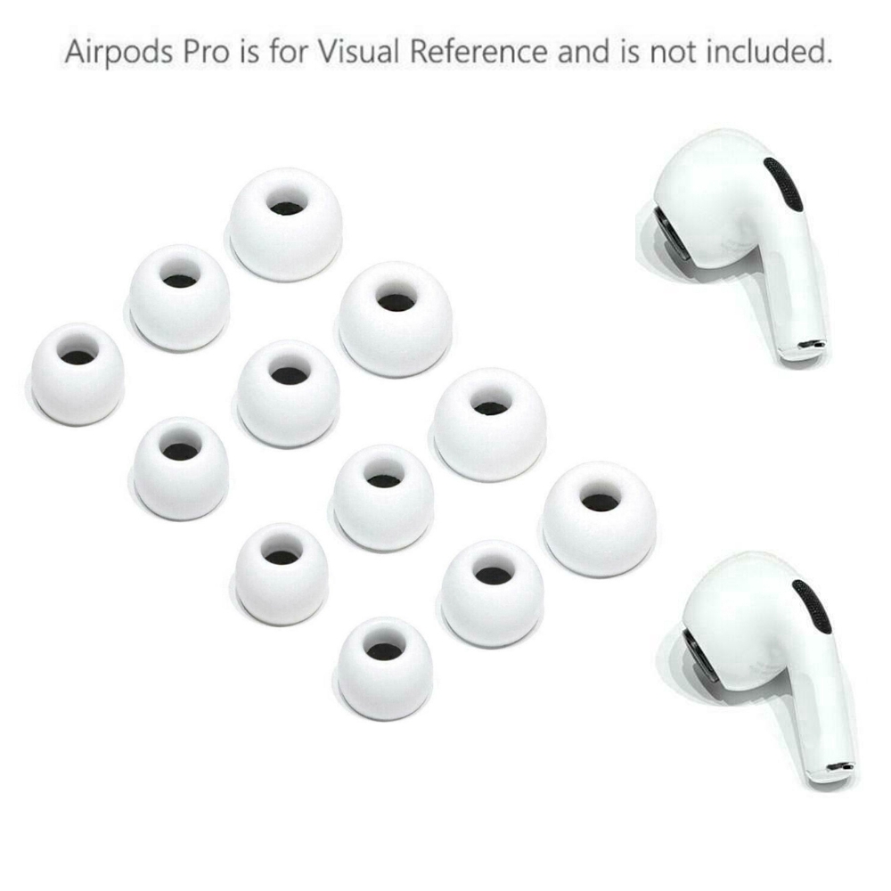 Set 6 Nút Silicone Thay Thế Cho Tai Nghe Apple Airpods Pro