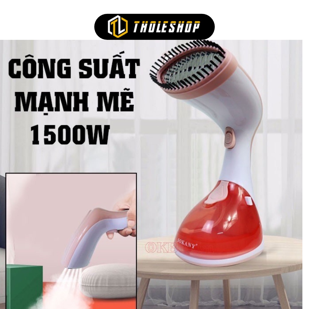 Bàn Ủi Hơi Nước Cầm Tay 1500W - Bàn Là Hơi Nước Sokany SK3050 Gọn Nhẹ, Du Lịch 8641