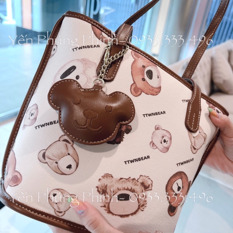 TÚI ĐEO VAI NỮ VĂN PHÒNG + TAG MẶT GẤU