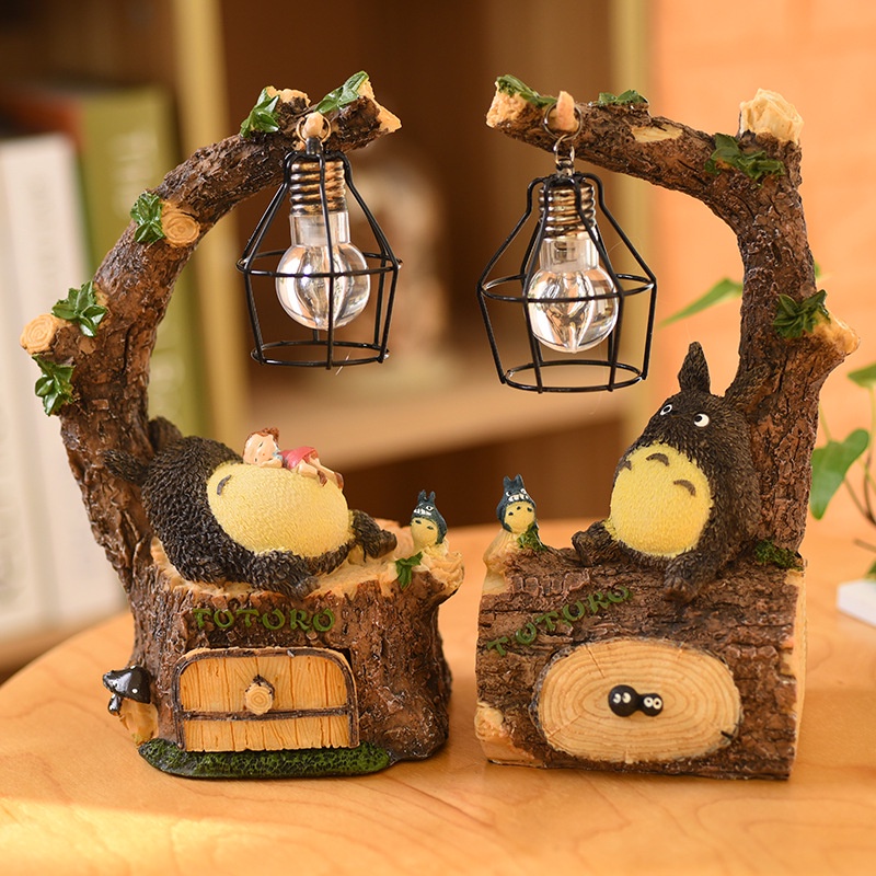 Đèn Ngủ Để Bàn Hình Totoro Hoạt Hình Sáng Tạo Bằng Nhựa Resin