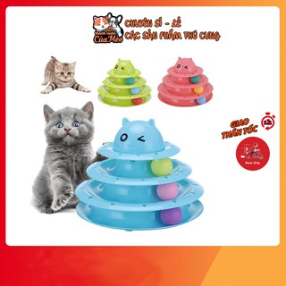 Tháp banh 3 tầng - đồ chơi cho mèo