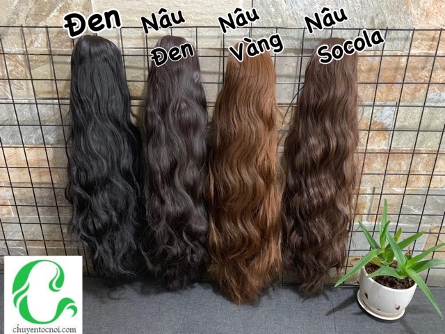 Tóc giả ngoặm đuôi ❤️FREESHIP❤️ Tóc ngoặm xù - ảnh thật , Mã n42