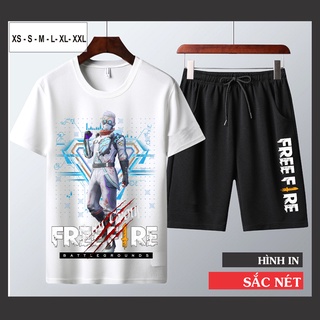 Bộ Nam In Hình Free Fire Công Nghệ Hàn Quốc cotton giá rẻ - Bộ Bác Học