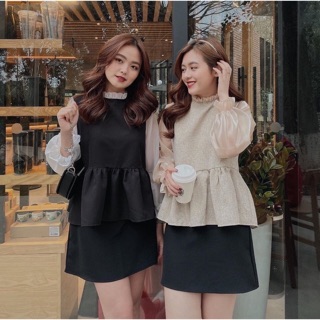 SET ÁO PEPLUM CHÂN VÁY