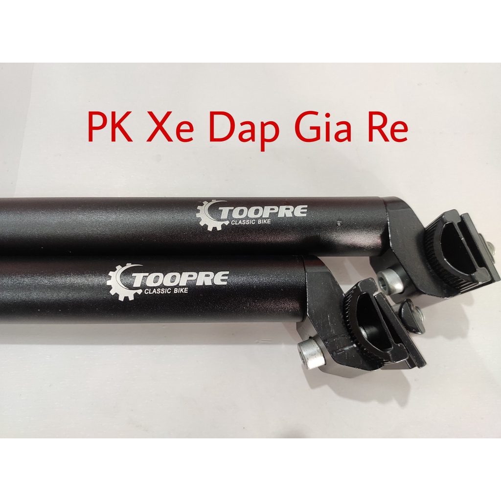 Cọc yên nhôm xe đạp Toopre,Cốt yên nhôm kẹp Toopre xe đạp sơn đen tĩnh điện cao cấp