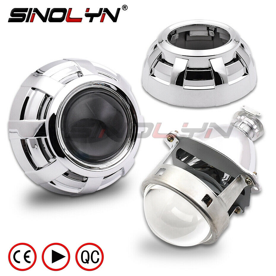 Đèn bi cầu Đèn Pha Led Bi-Xenon 3.0 Inch H7 H4 H1 Siêu Sáng Bằng Kim Loại Cho Xe Hơi / Xe Máy