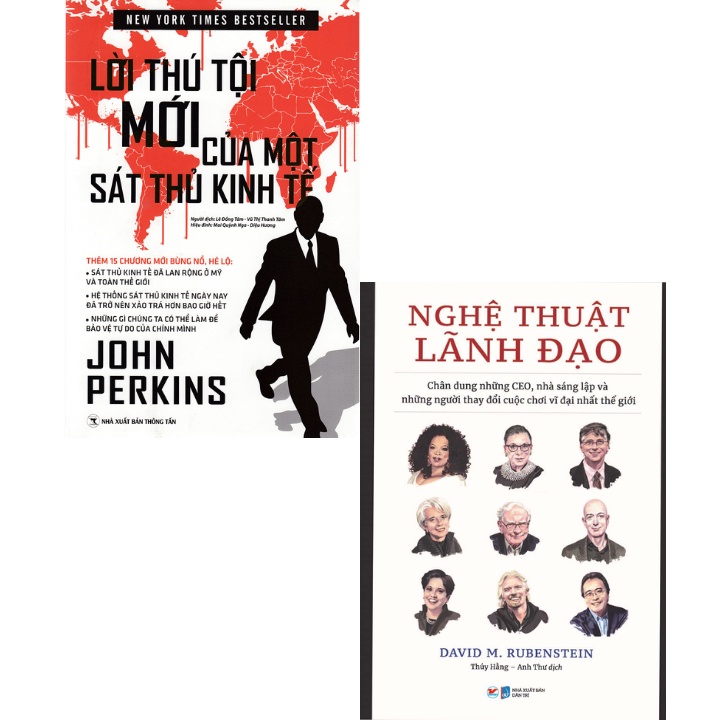 Sách - Combo Lời Thú Tội Mới Của Một Sát Thủ Kinh Tế + Nghệ Thuật Lãnh Đạo (Bộ 2 Cuốn)